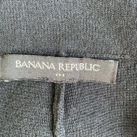 Banana Republic Black Sweater Knit Striped joggers - Picture 5 of 6